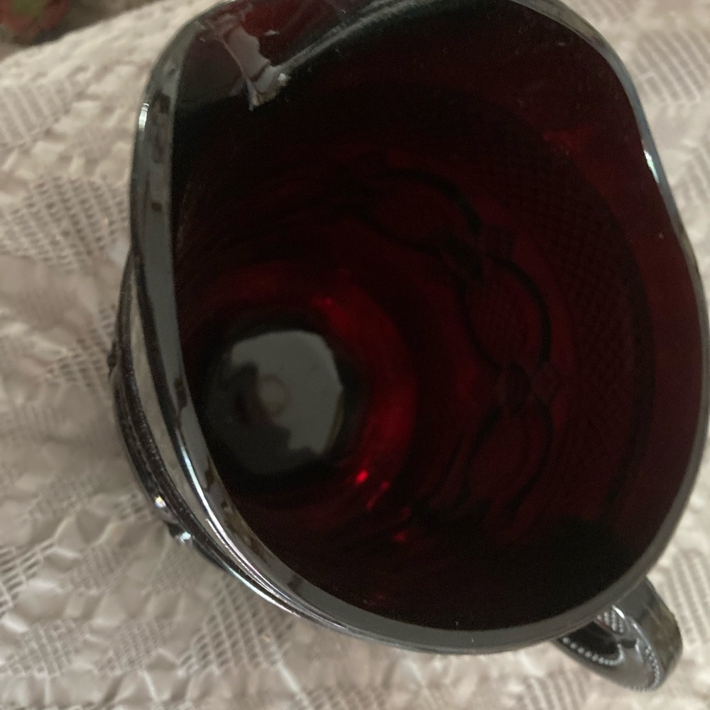 Avon 1876 Cape Cod Ruby Red Pitcher - Picture 4 of 5